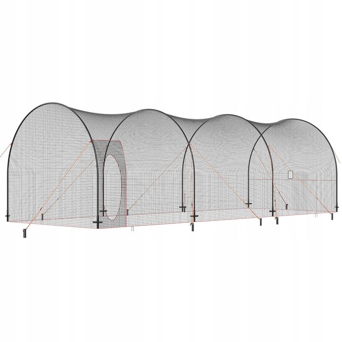 Siatka do klatki baseball VEVOR 10X3.6X3M Z ramą