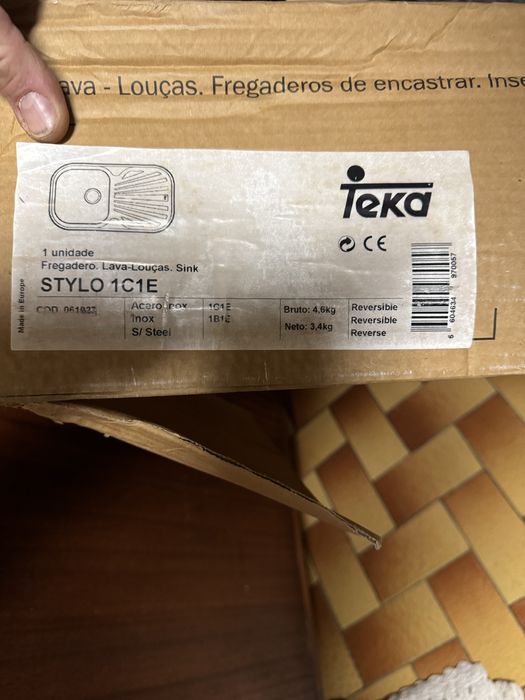 Lava Loiça Teka STYLO 1C1E Inox a estrear