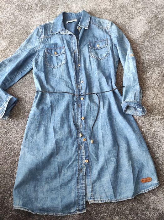 Sukienka jeansowa rozm m do pracy codzienna