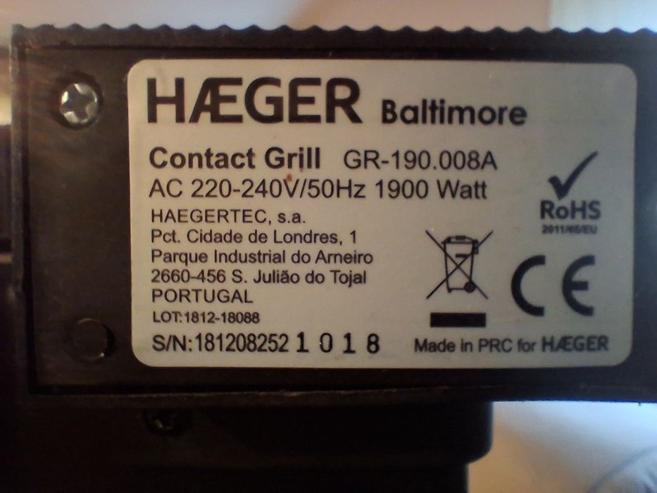 Grelhador de Placas (Bom estado)