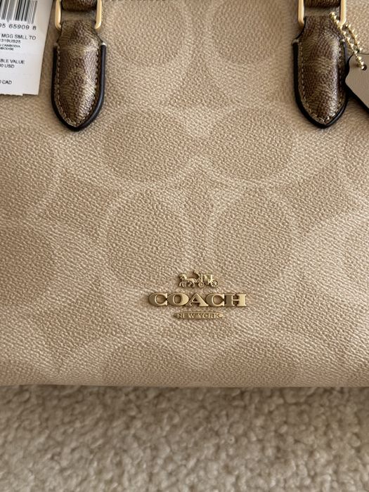 Сумка Coach Coach Maggie Small Tote Bag In Blocked Signature Canvas