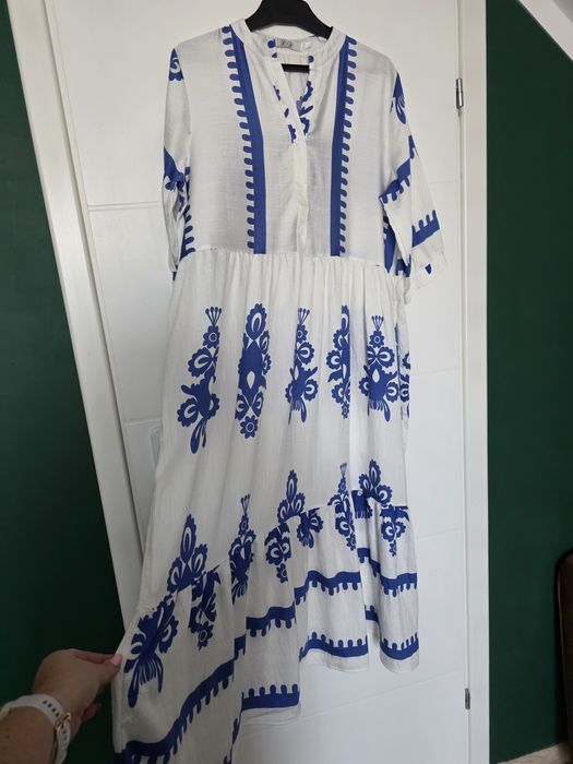Cudna boho folk komunie wesela 46 48 maxi