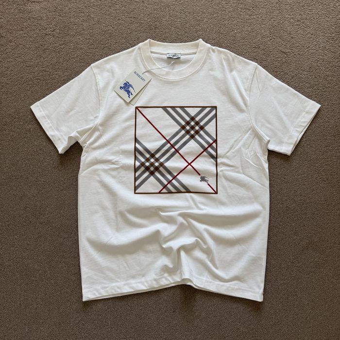 Burberry biala męska koszulka t-shirt S M L XL