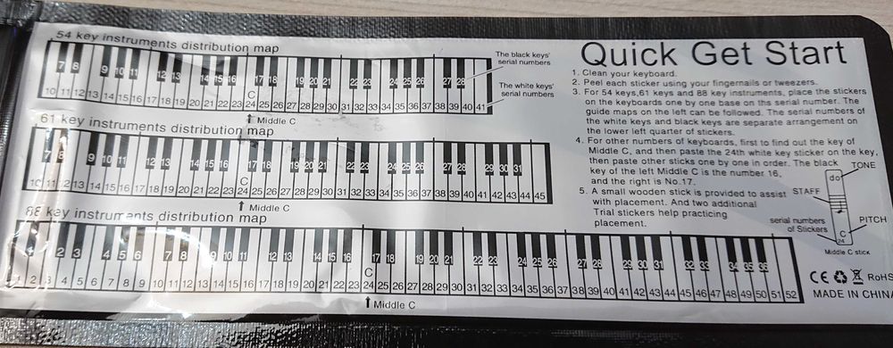 Наклейки (наліпки) на клавиатуру украинский русский английский иврит