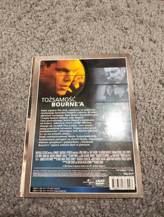Tożsamość Bourne'a film DVD z książką