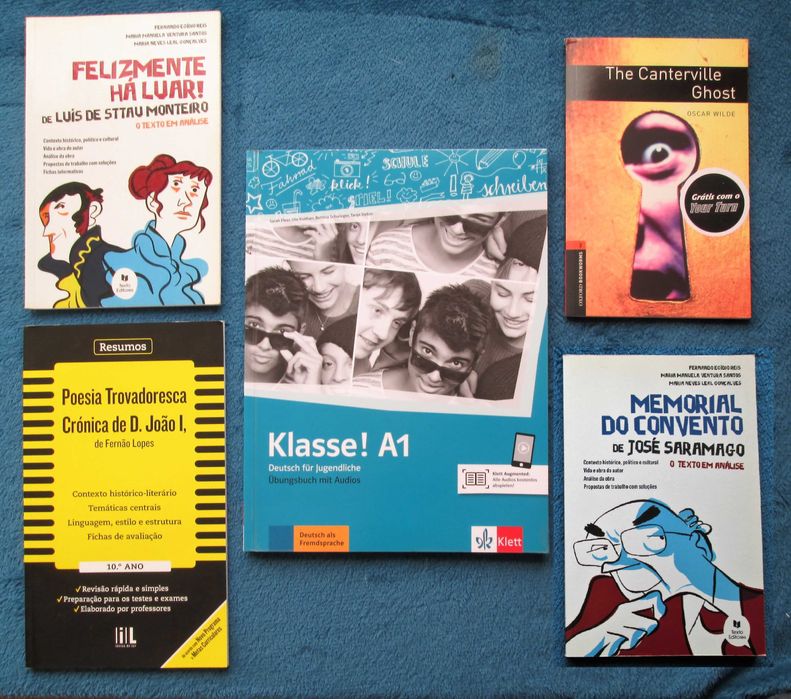 Livros apoio Exames nacionais + texto em análise