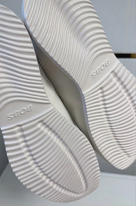 Białe sneakersy skechers Bobs Squad - Tough Talk SN 32504 r. 42