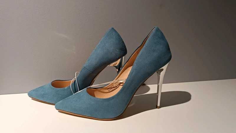 Niebieskie szpilki 37, primark atmosphere