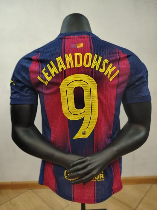 2x koszulki Barcelony Lewandowski 9