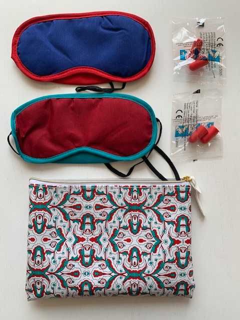 Набор для путешествий в косметичке - маска для сна и беруши