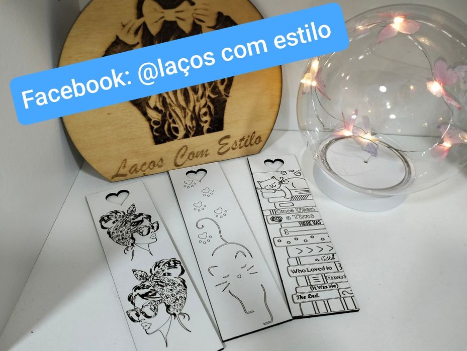 Separador de livros personalizavel MDF