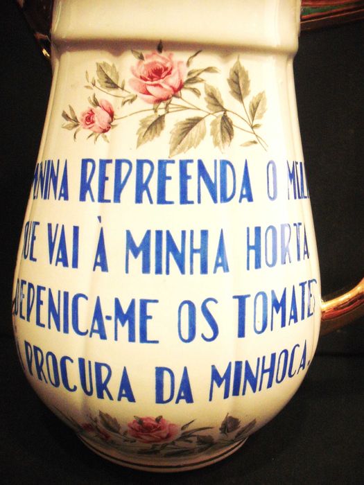 Jarro/caneca antiga da Fábrica de louças de  Aveiro