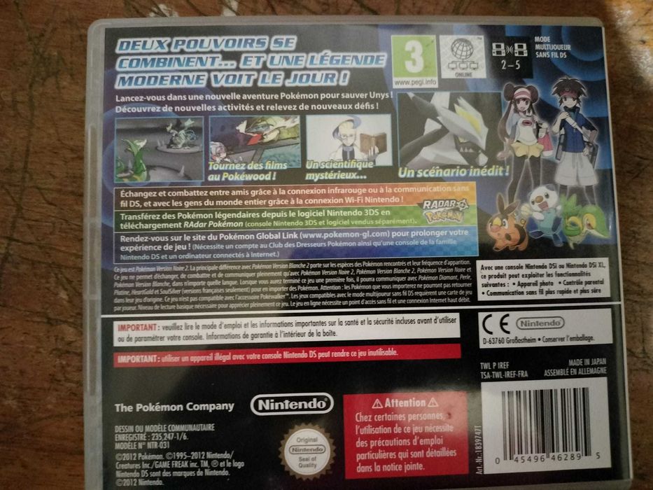 Pokemon Black 2 (com caixa e manual de instruções)