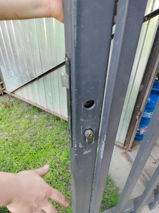 Brama przesuwna + przęsła ogrodzeniowe i furtka ocynkowane (20m)