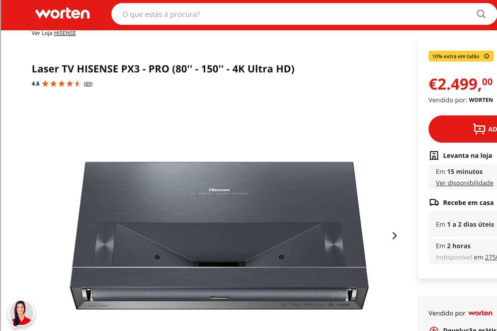 Hisense PX3-PRO 4K Triple Laser Projector - NEW