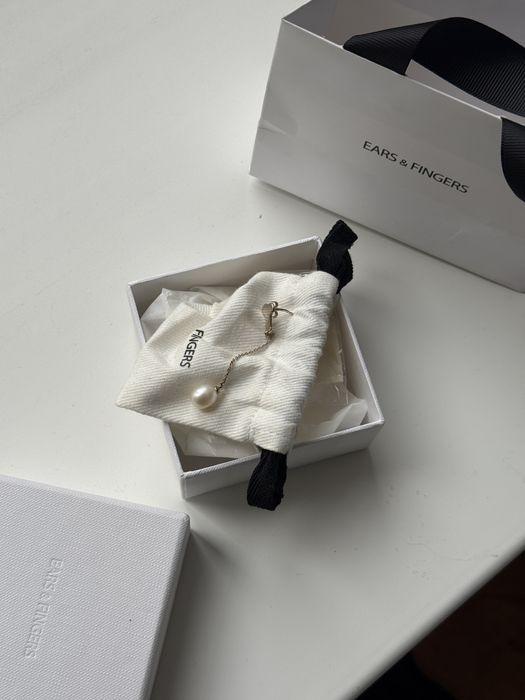 Кольє.Чокер. Срібло. Ears and Fingers . Gunia Grains de verre