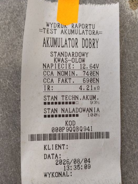 Akumulator Profi power 80Ah 740A (EN) - 12V