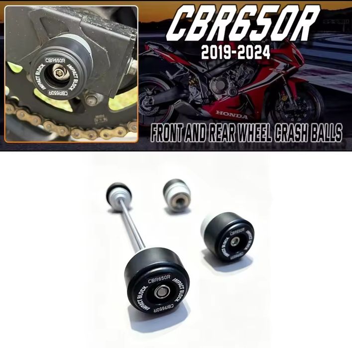 Крашпеды Honda CBR650R, CB650R  2019-2023, 2024-2026, Evotech Performance