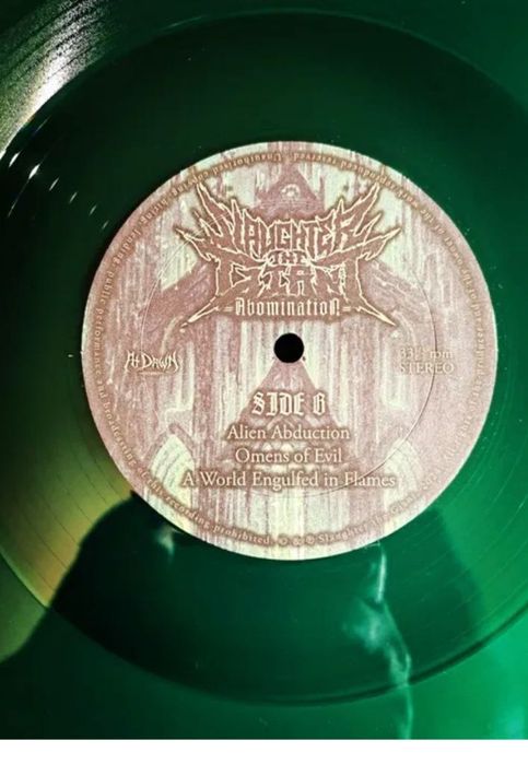 Slaughter The Giant Abomination Limited 300 Green Winyl Metal
