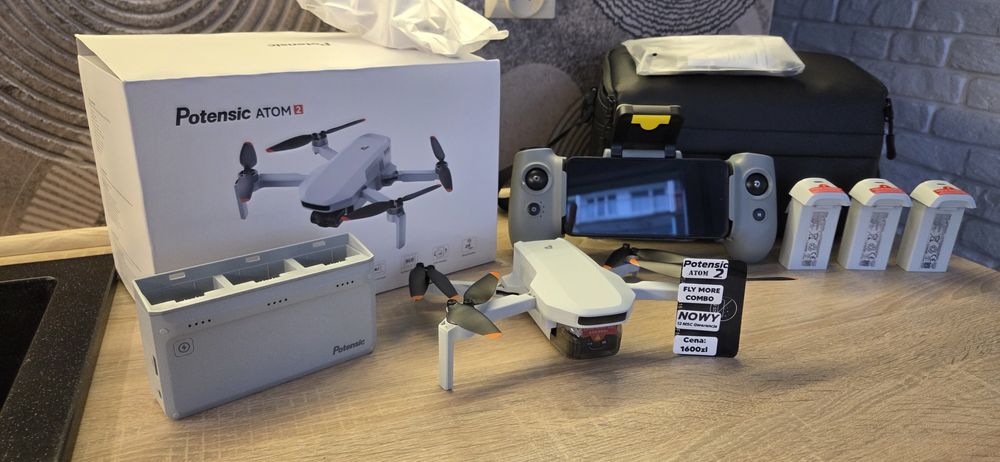 Nowy Dron Potensic Atom 2 fly more Combo Profesionalny  Dron
