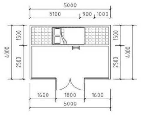 Domek letniskowy Nowoczesna Brda 27,5 m2