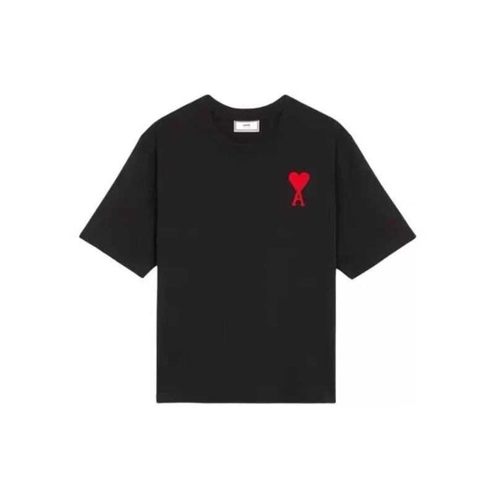 Ami Paris czarna koszulka T-shirt Damska-Męska Dostępne rozmiary M-L