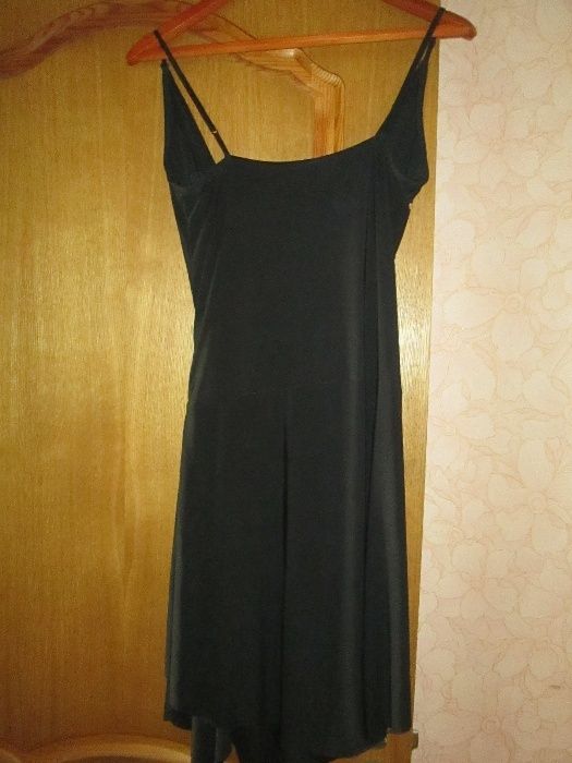 Нарядное, летнее, черное платье, р. 48