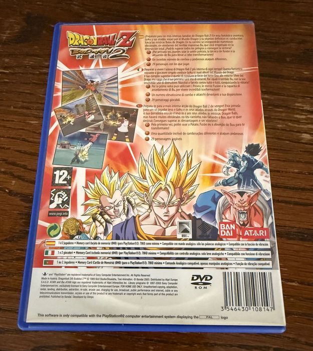 Jogo PS2 - Dragon Ball Z: Budokai 2