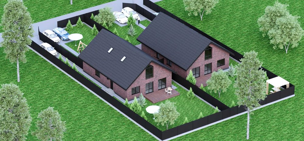 Дуплек 110 м2, 6 соток з Баварської кладки. Розтермінування