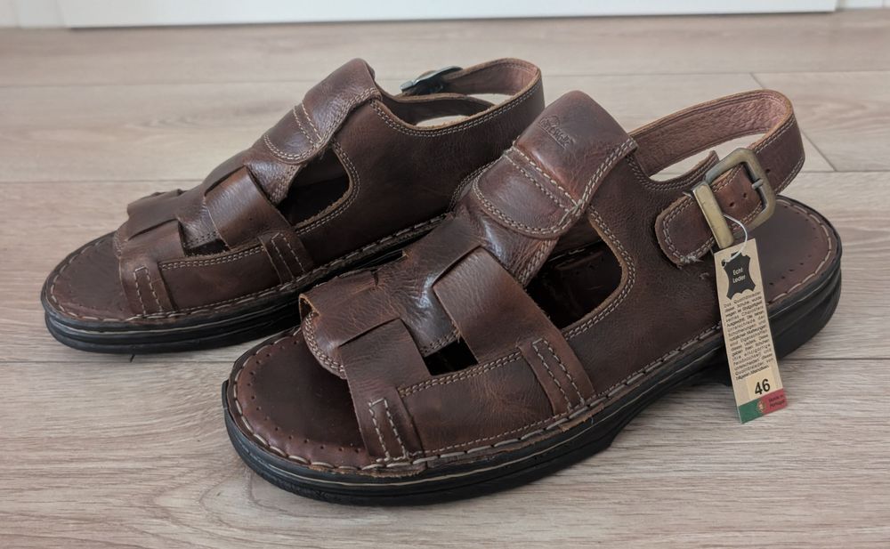 Шкіряні босоніжки / сандалі від німецького бренду Light Walk 46 gr.