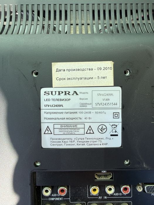 Телевізор на зарчастини