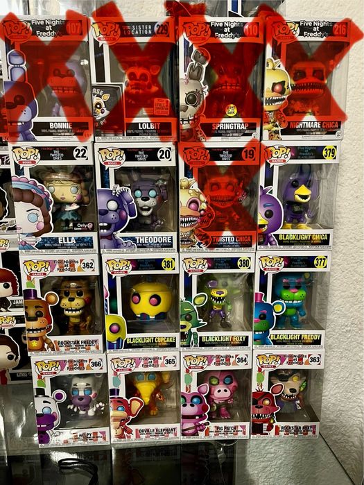 Figurki funko pop five nights at freedys