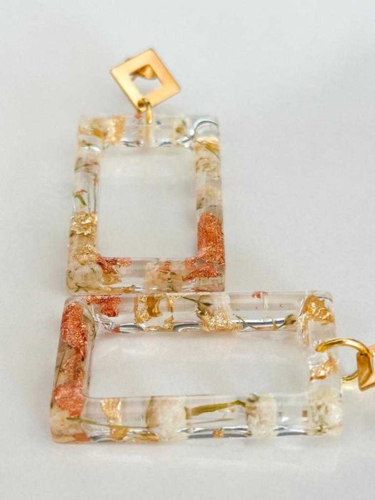 Brincos em Resina Epóxi exclusivos E únicos para ti!