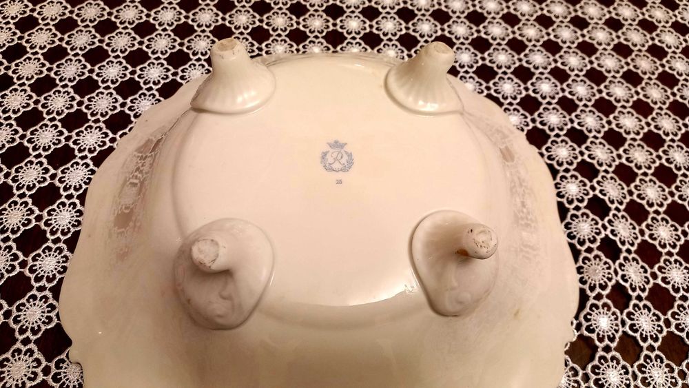 Stara porcelana Rosenthal Reichenbach misa złocona patera na stopach