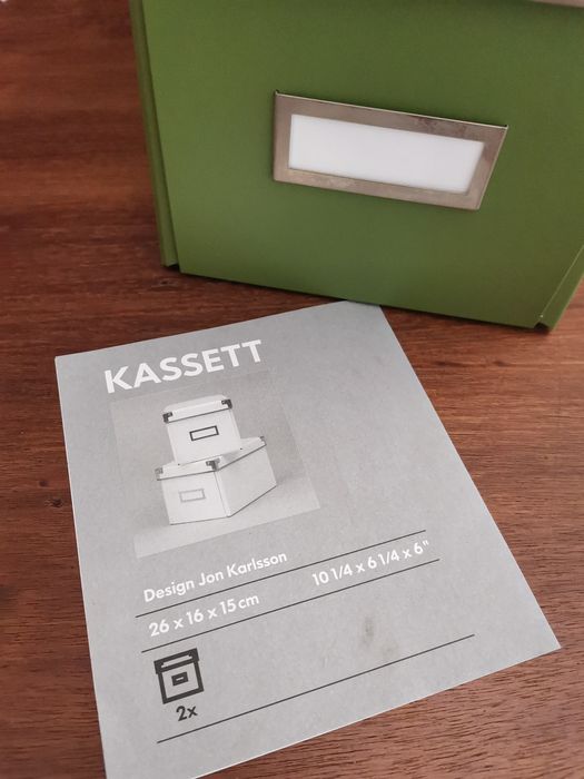 Caixas de arrumação KASSET, do IKEA