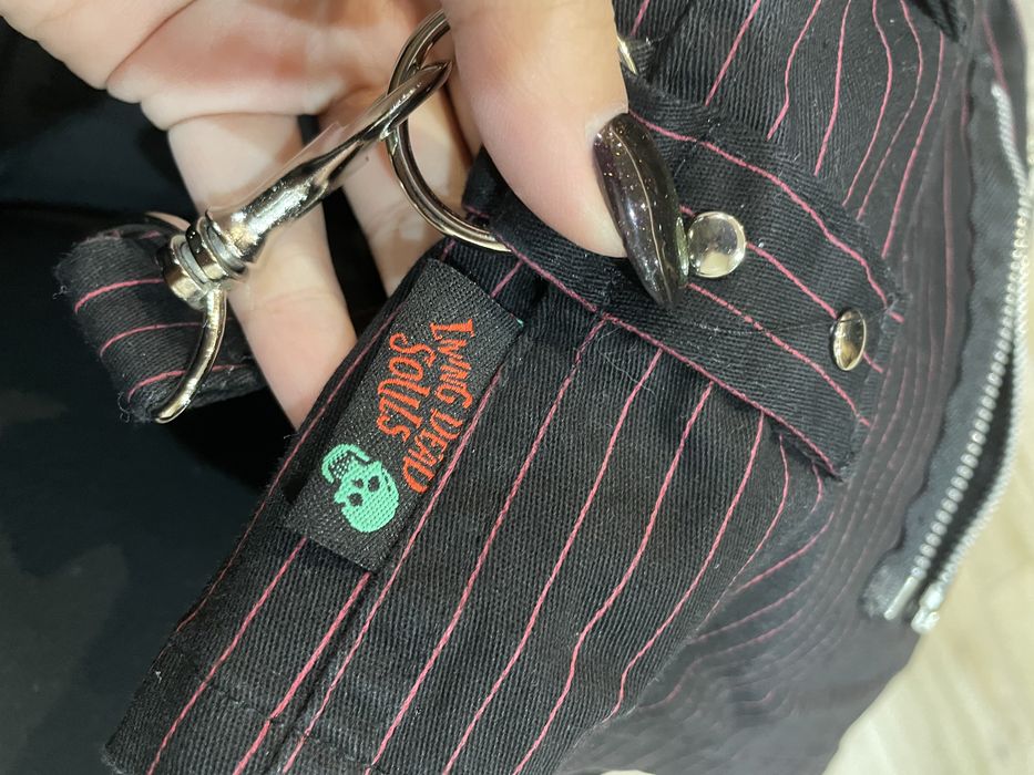 Міні спідниця Living Dead Souls в смужку punk goth