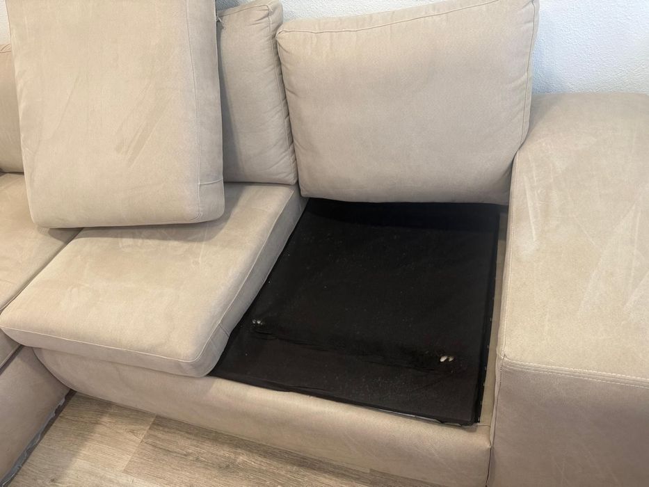 Sofá com chaiselongue