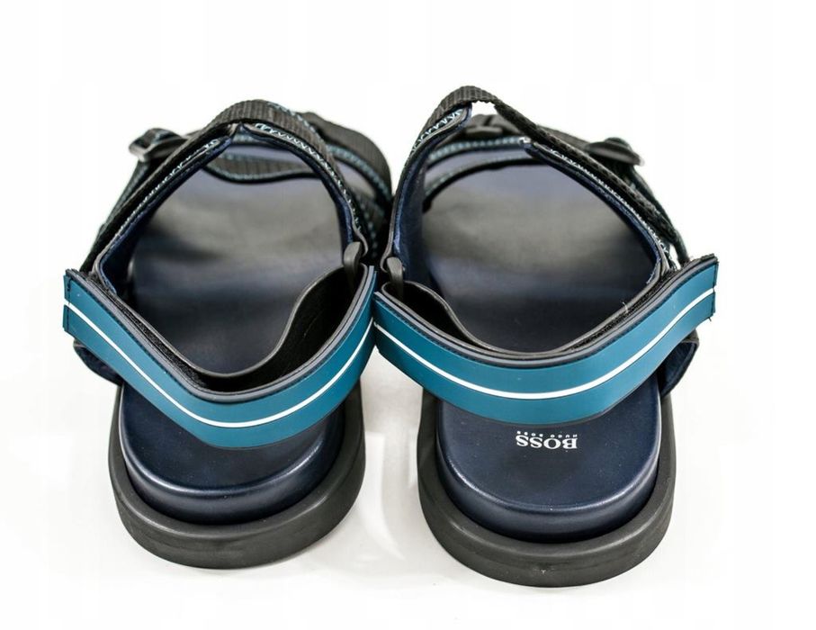 Hugo Boss sandały męskie, roz 42 (8) nowe, czarne, 100 % oryginał