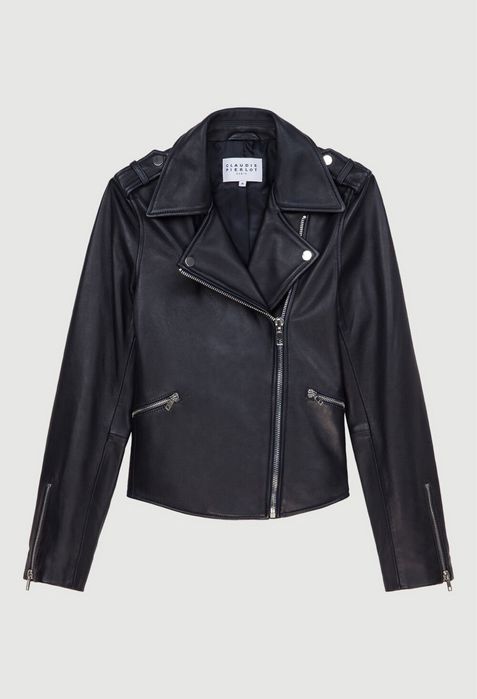 Шикарна шкіряна куртка косуха claudie pierlot, оригінал