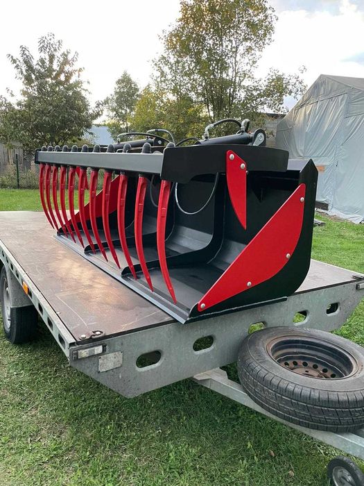 Łyżko-Krokodyl//Palony ZĄB*Kuty/Ładowarka/traktor/ MASZYNA DLA NAJBARDZIEJ WYMAGAJĄCYCH//Producent!!Stal Wzmacniana!!LEMIESZ HARDOX!!Bardzo Solidny**