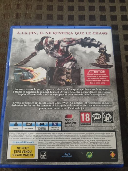 Jogo ps4 God of War 3 Remastered