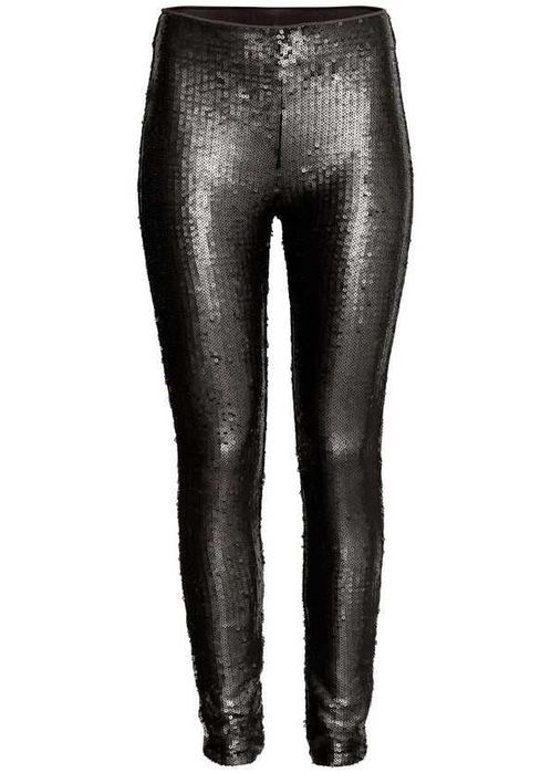 Леггінси H&M пйаєтки Яскраві штани  НОВІ лак кожу блеск паетки лосіни