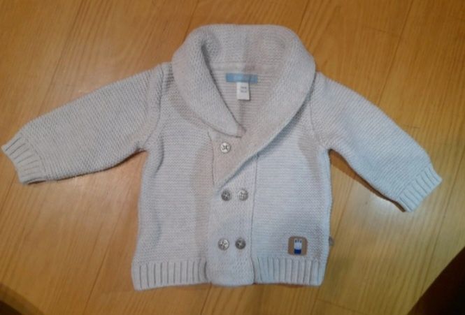 Ciepły gruby nowy sweter obaibi dla niemowlaka r. 59