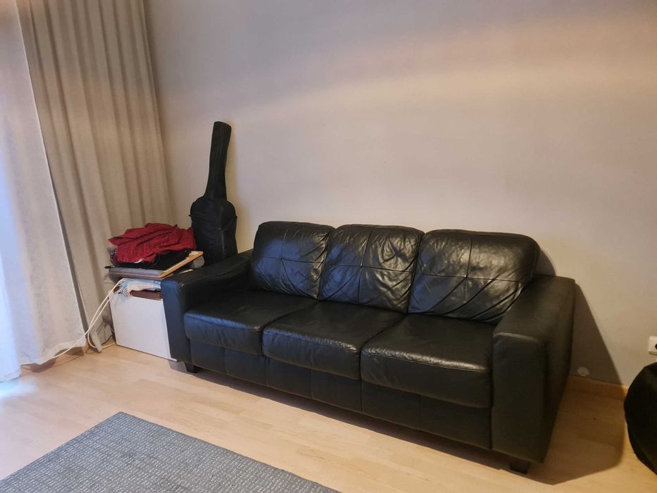 Sofa 3 lugares preto