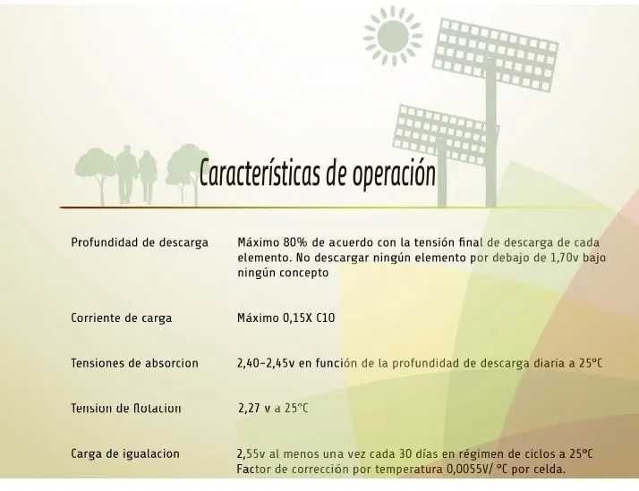 baterias solar 2 volts 750 ah (2v x 6 elementos = 12 v)