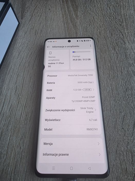 Realme 11 pro+ 12/512