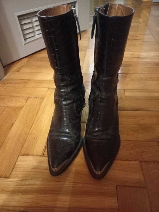 Eleganckie skórzane buty damskie, rozmiar 37