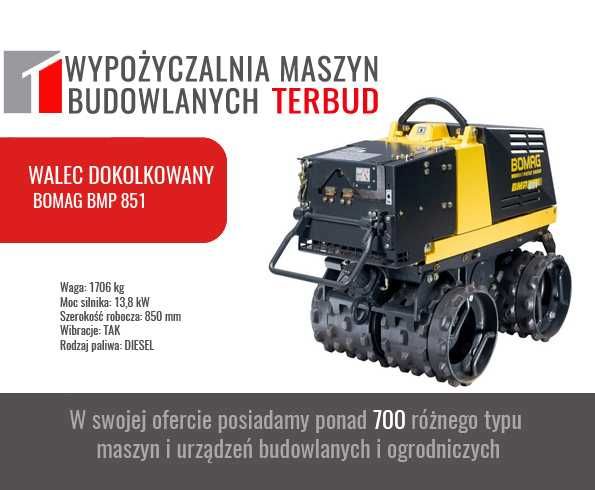 Walec wibracyjny dwubębnowy, okolkowany, walce do trawy.