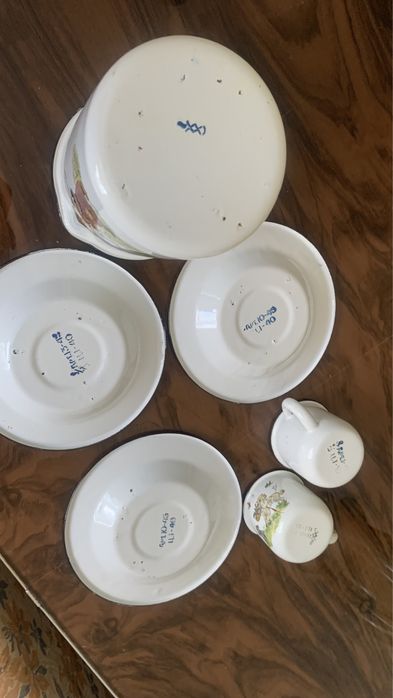 Набір посуду емальваного