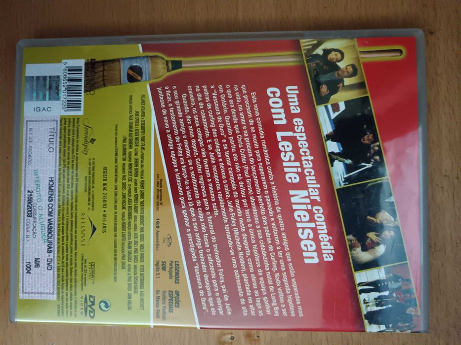 filme dvd original - homens com vassouras